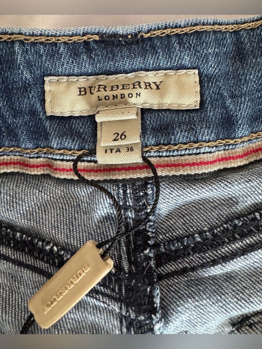 Burberry Dark Blue Denim Women's Shorts - Picture 3 of 12